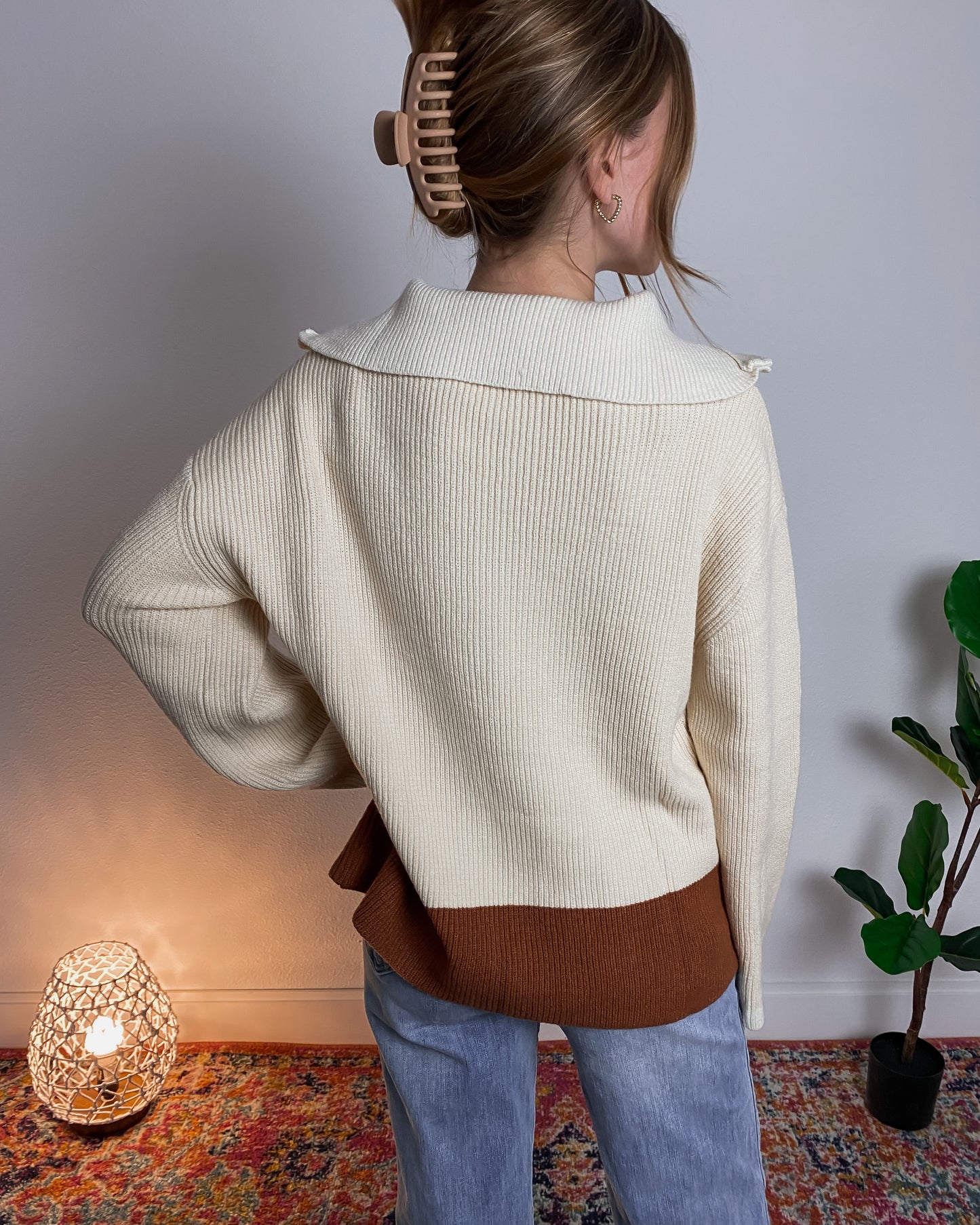 Autumn Half-Zip Knit Pullover